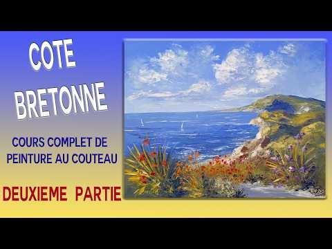 Cote bretonne - Tutoriel de peinture au couteau - P Clus- 2/2
