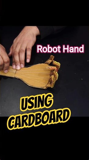 Build Humanoid Robot Hand using Cardboard #robot #humanoid #cardboard