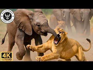 Savuti: An Elephant Mother vs. the Lion Pack #WildlifeDocumentary | Wildlife French