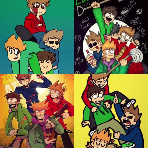 Best Friends 💚💜💙❤️ #eddsworld ##trending #fyp #Viral #edit
