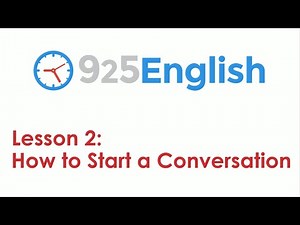 Mind Luster - Learn English Conversation Lesson How to Start a Conversation in English | 925 English Lesson 2