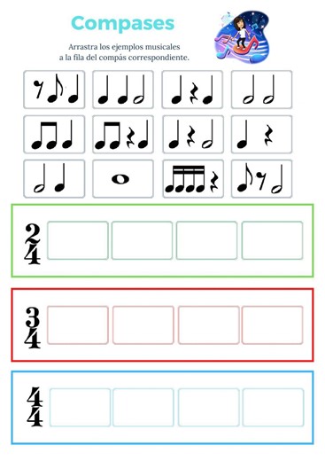 Compases online worksheet for 1ºESO