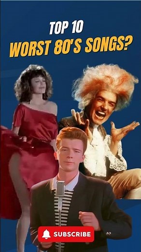 The Top 10 Worst Songs of the 1980s 😬 #80s #80smusic