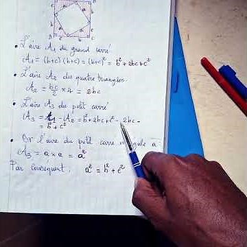 Démonstration de la propriété de Pythagore.