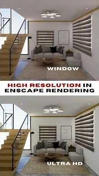 Tips for HIGH RESOLUTION in Enscape Rendering