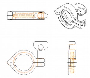 Sanitary Pipe Fittings Autocad Tutorial