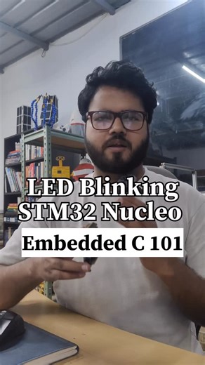 Flywheel Robotics on Instagram: "Led Blinking with STM32 Nucleo Board #engineering #robotics #engineer #tech #college #arduino #iot #robot #internship #electronics"