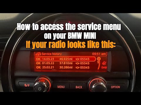 Does my MINI need a service? How to access the service menu on your BMW MINI