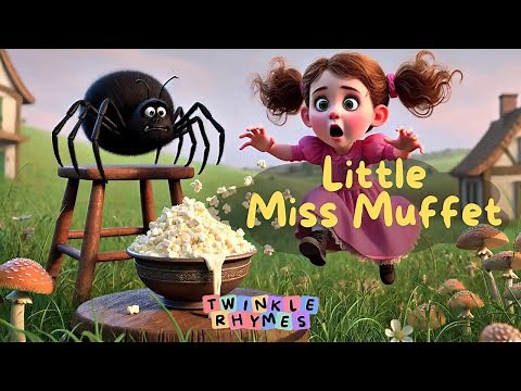 Little Miss Muffet Nursery Rhyme | Classic Kids Song with Fun Animation