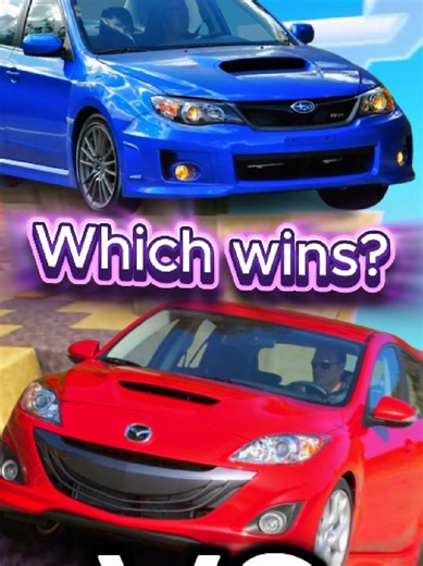 🔥Mazdaspeed 3 VS Subaru WRX STI! Which Wins!?🔥 🔥🚗 Buckle up, gearheads! 🚗💥 It's a high-octane face-off between two legends of the 2010s that will leave you revving for more! Who's ready to hit the rewind button and see which speedster truly dominated the streets? 🌪️🇯🇵 First up, the 2011 Subaru WRX STI! The rally-inspired beast comes with a turbocharged 2.5L Boxer engine pumping out 305 hp, all-wheel-drive grip, and an attitude that says,