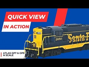 A Quick View of the NEW N Scale Atlas GP7s & GP9s in Action!