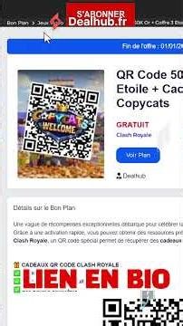 QR Code Coffre Mystere et Cadeaux Clash Royale #shorts