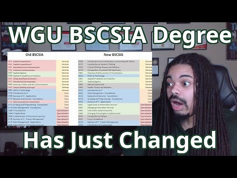 WGU Cybersecurity & Information Assurance Degree just changed. 👀