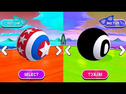 🌏🟡Rolling Sky Going Ball vs. Reverse Levels! Speedrun Race 1265