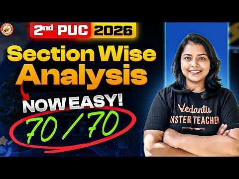 Now 70/70 Easy 💯 | Section-Wise Analysis for 2nd PUC Exams | Chemistry Strategy | Rithika Ma’am