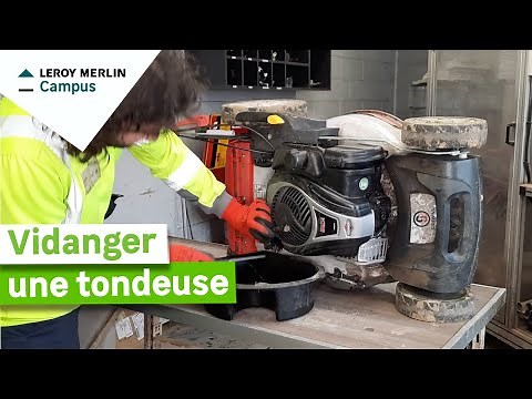 How to drain a lawnmower?