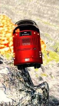 Realistic Bus Destruction Test BeamNG #beamngdrive #shorts #simulation #usa