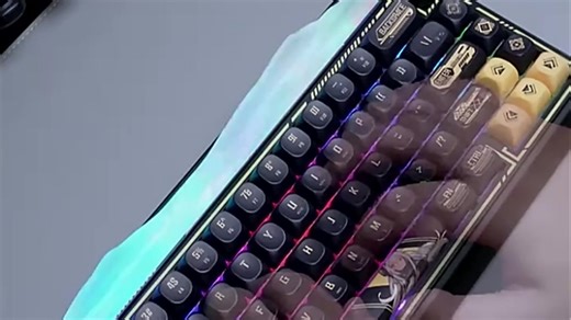 一款非常适合打游戏的机械键盘，手感顺滑响应快，长时间使用也不累手，Type-C接口即插即用，支持多系统兼容，RGB背光炫酷有氛围，是 gamers 的理想选择。