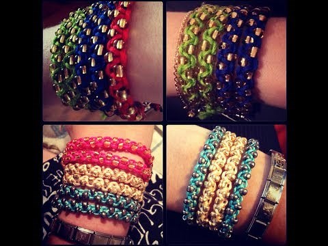 Como hacer PULSERAS Facil!!!