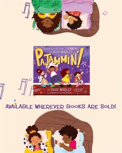 Join the best pajama party ever! 🛌🎶 Ziggy Marley’s new picture book, a joyful take on Bob Marley’s “Jamming”, is full of games, music, pillow fights, and fun! This picture book celebrates mindfulness, togetherness, and the power of imagination. Make memories that'll last a lifetime! 💛 📖Pajammin' by Ziggy Marley, illustrated by Letícia Moreno https://www.harpercollins.com/products/pajammin-ziggy-marley?variant=43259842232354j | HarperKids Books