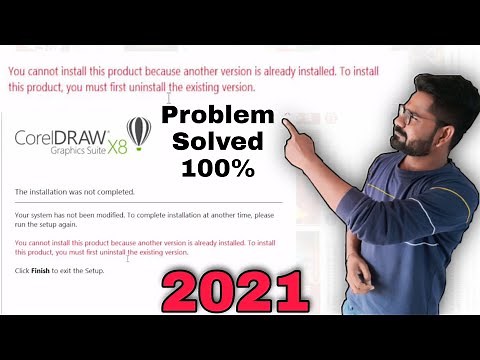Fix Corel Draw X8 'You Cannot install this product because another version is already installed'
