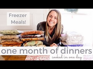 One Month of Dinners for Large Family of 7 | Batch Cook with Me