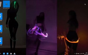 闪光舞win10动态壁纸，动态锁屏，屏保，任务栏透明，iSaver