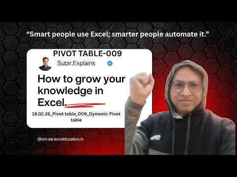 Dynamic Pivot Table in Excel Using OFFSET Formula | Auto-Updating Pivot Table Tutorial