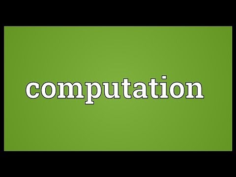 Computation Meaning