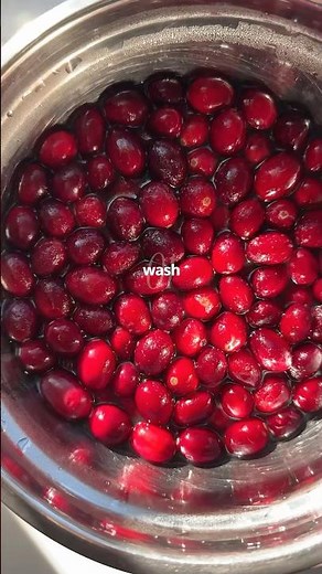 Candied Cranberries #easyrecipe #christmassnacks #viralrecipe