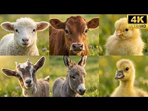Pure Tranquillity: 4K Relaxing Farm Animal Scenery 🐮✨