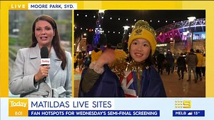 8K views · 225 reactions | The countdown is on until Matildas' historic semi-final clash against England on Wednesday.  Where will you be watching it? #9Today | WATCH LIVE 5.30am | TODAY | Facebook