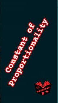 Constant of Proportionality