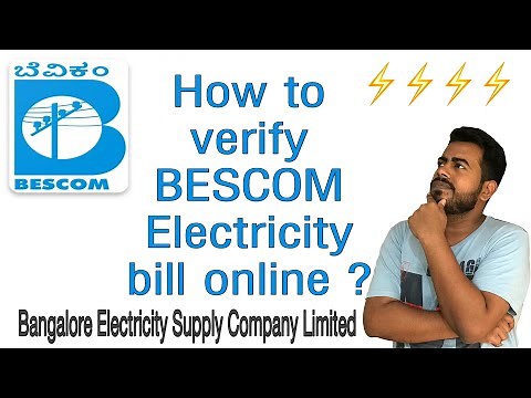 How to verify BESCOM Electricity bill online ? | Bangalore Electricity Supply Company Limited ⚡️⚡️⚡