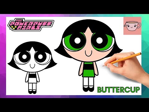 How To Draw Buttercup - Powerpuff Girls | Cute Easy Drawing Tutorial