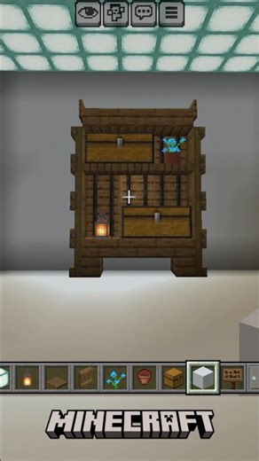 Minecraft Build Ideas /Storage Shelf #minecraft #minecraftbuild #minecraftasmr