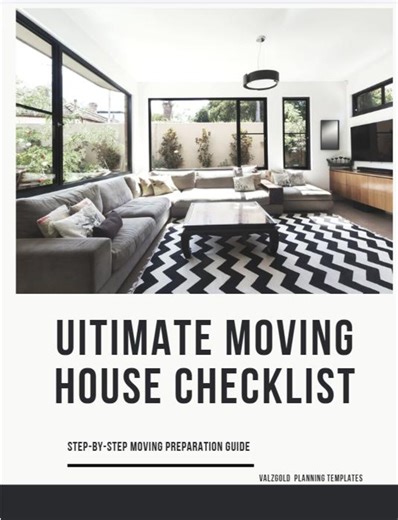 Ultimate Moving House Checklist Printable – Moving Planner PDF – Moving Day Checklist – Relocation Organizer - Etsy