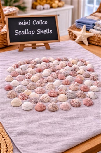 Mini Calico Scallop Shells 50 Pieces Florida Beach Collected Small Colorful Fan Shells Craft Decor Lot - Etsy