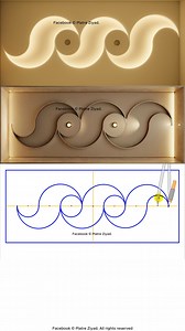 3.4M views · 24K reactions | How to Create a Luxurious Wavy Gypsum Ceiling with Hidden LED and Spotlights – Step by Step #CeilingDesign #GypsumBoard #ModernInterior #LEDLighting #HallwayDecor #PlasterCeiling #LuxuryDesign | Platre Ziyad | Facebook