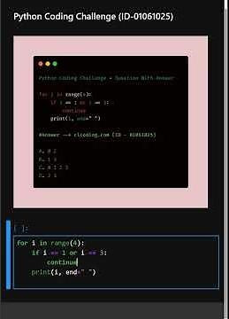 Python Coding Challenge ID 01061025