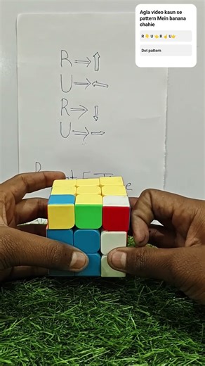 the viral repeat 6 time move of Rubik's Cube magic tric #shorts #cubepattern