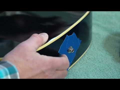 Acoustic Electric Guitar input Jack adjustment repair tutorial D-Town Guitars