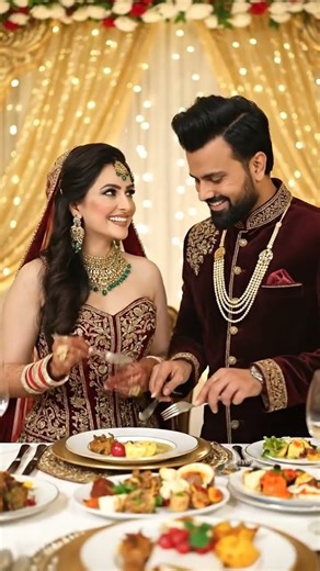 Bride Groom Dinner Pakistani Wedding