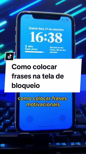 Como colocar frases motivacionais na tela de bloqueio do iPhone