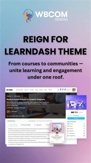 Build a Modern Social Learning Experience | Reign for LearnDash Theme #wordpresstheme #learndash