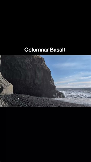 Columnar Basalt on the beaches of Vik Iceland.