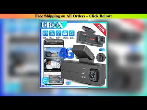 UBOX PRO New 4G LTE Dash Cam GPS 4K Dual Lens Front and Rear Inside Dash Camera for Cars Radar