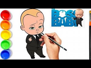 How to draw The Boss Baby Step By Step