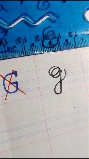 Capital "G" in cursive writing | JahidsHandwriting 🖋️ #cursivewriting #handwriting #letterwriting