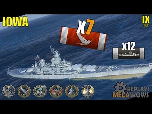 Iowa 7 Kills & 206k Damage | World of Warships Gameplay